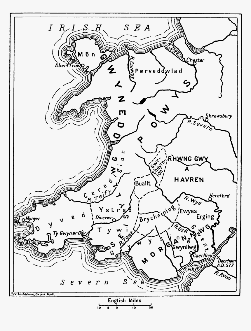 Welsh Medieval Law Map - Illustration, HD Png Download