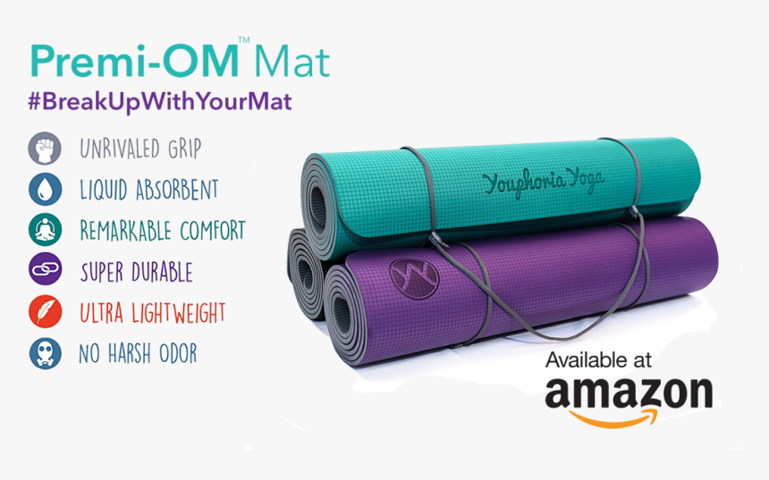 Premi-om The Yoga Mat Designed For Yogis, By Yogis - Yoga Mat Features, HD Png Download