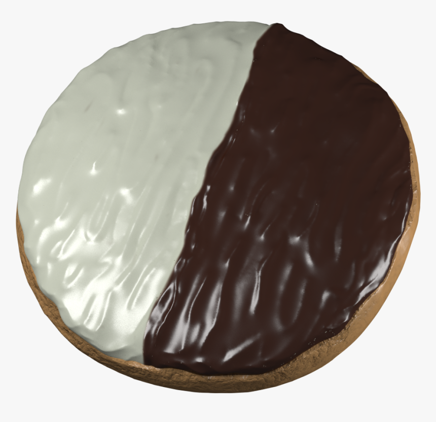 Black And White Cookie Png - Chocolate, Transparent Png