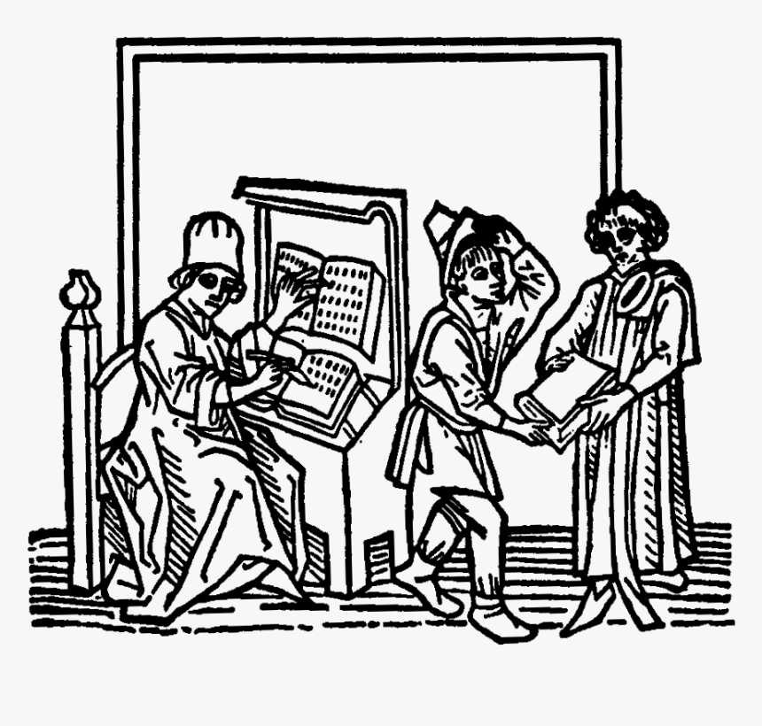 Incunabula Clipart Medieval - Medieval Woodcut Png, Transparent Png