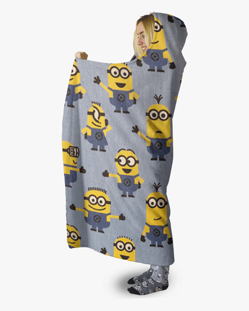 Gearhuman 3d Minion Despicable Me Custom Hooded Blanket - Despicable Me, HD Png Download