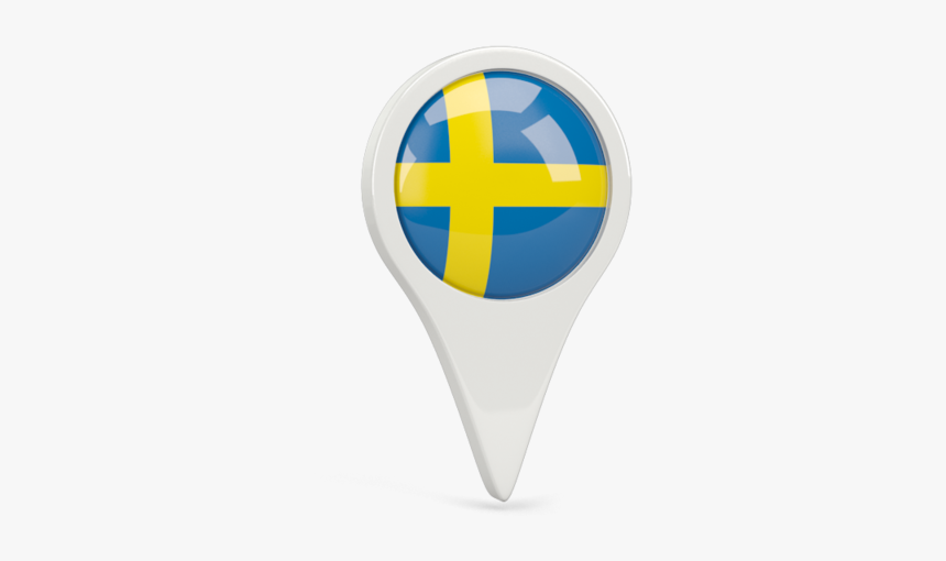 Library Icon Sweden Flag - Sweden Flag Pin Png, Transparent Png