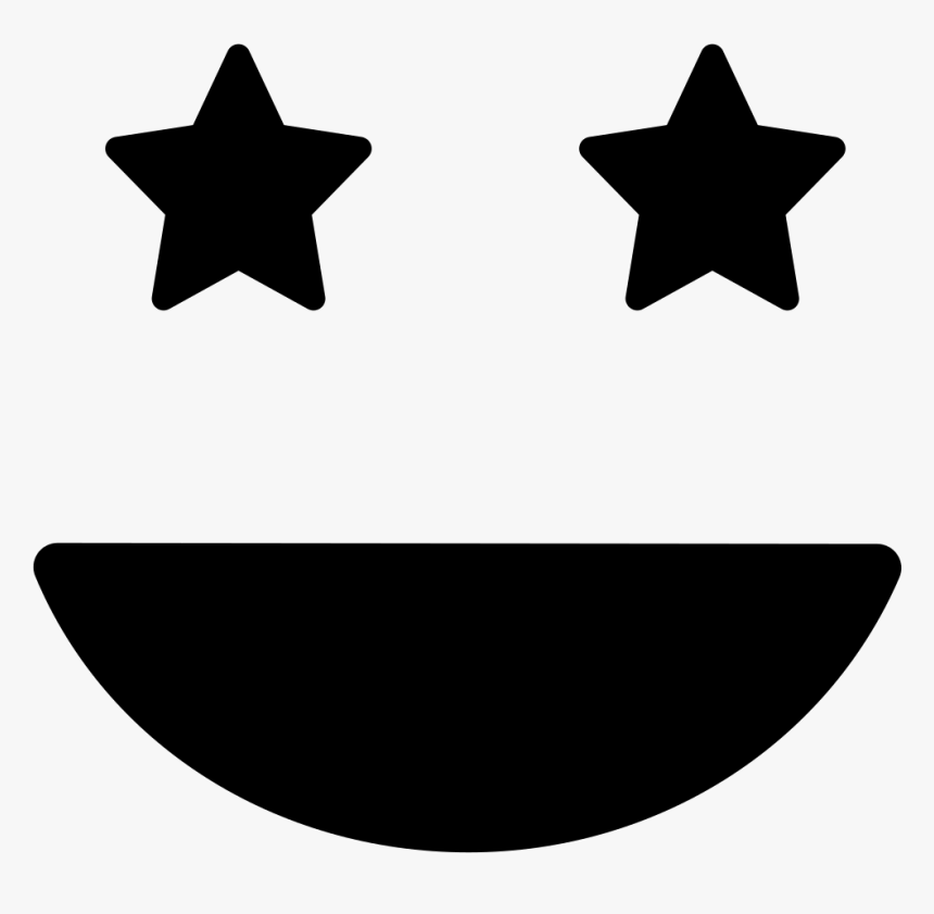 Smiling Happy Emoticon Square Face With Eyes Like Stars - You Hurt Your Girlfriend, HD Png Download