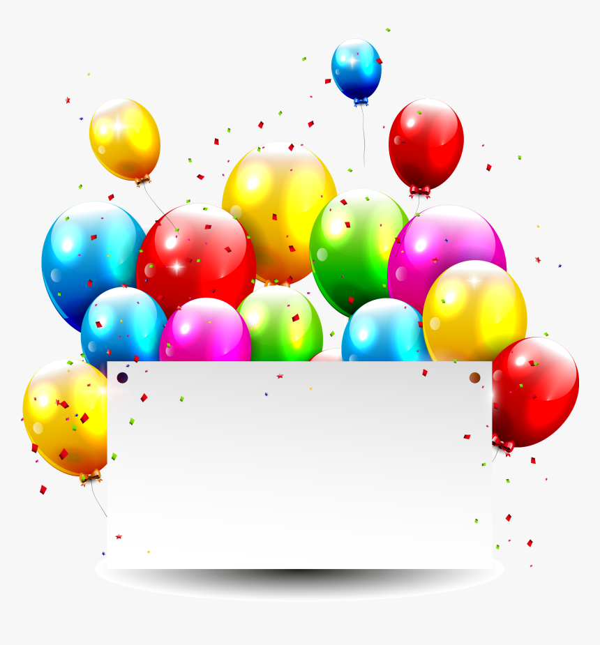 Wedding Invitation Balloon Picture Frame Clip Art - Png Image Balloons Png Birthday Balloon Clipart Background, Transparent Png