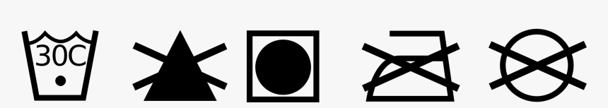 Wash Care Symbols Png, Transparent Png