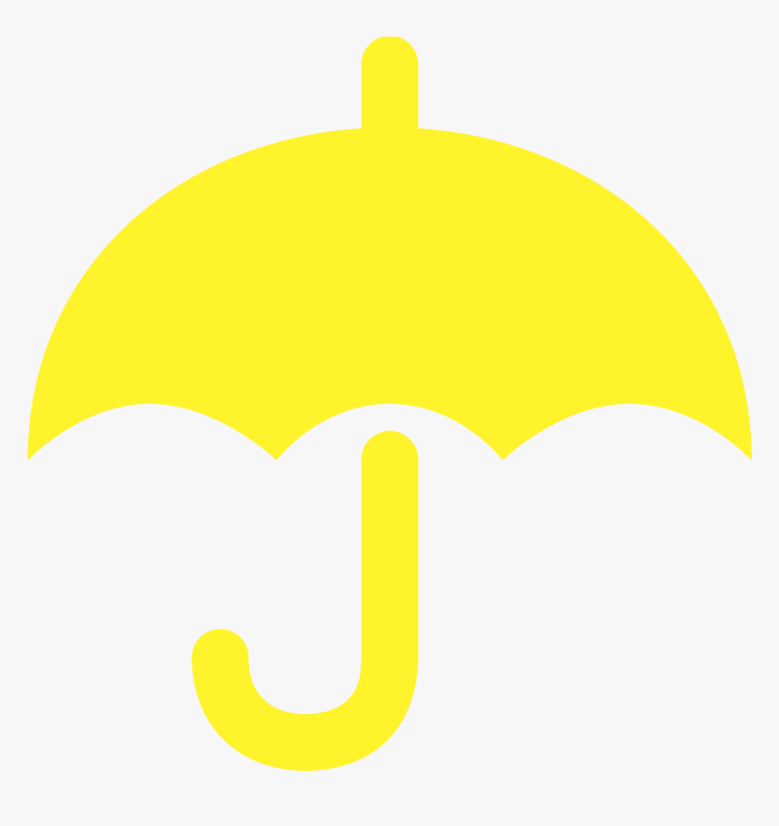 White Transparent Umbrella Icon, HD Png Download