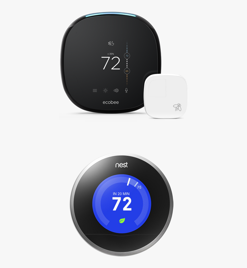 Two Thermostats - Nest Thermostat, HD Png Download