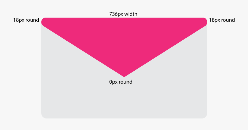 Pixel Perfect Rounded Triangle, HD Png Download