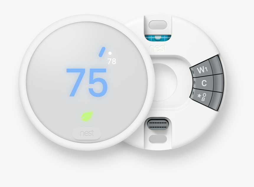 Nest Thermostat E Backplate And Display Image - Nest Thermostat, HD Png Download