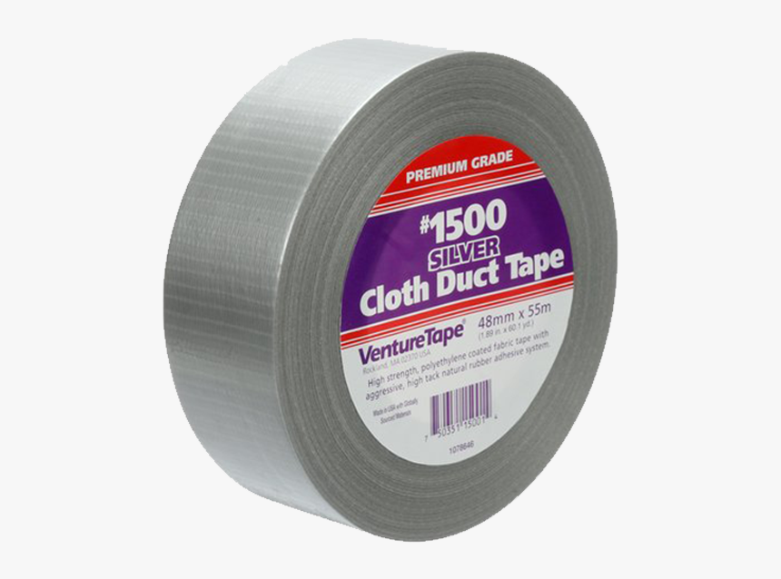 Professional Grade Cloth Duct Tape, Silver - Cloth Duct Tape, HD Png Download