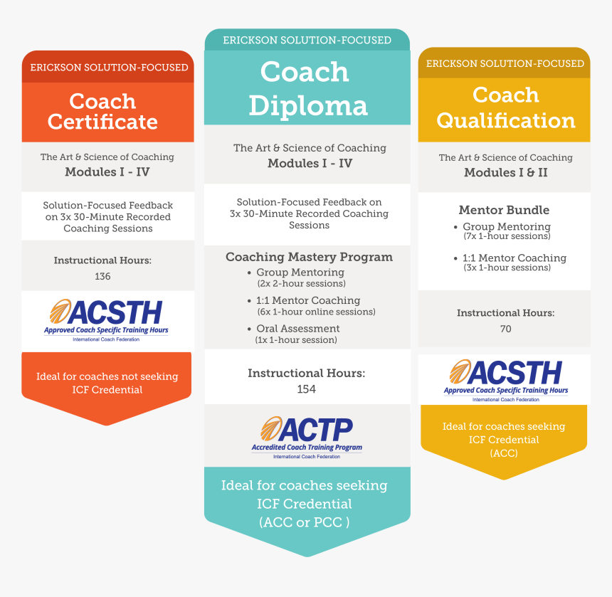 Erickson Coach Training Programs - Acsth, HD Png Download