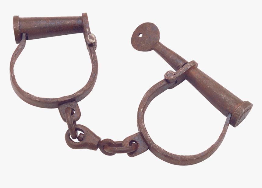 Old West Antique Handcuffs - Old West Handcuffs, HD Png Download