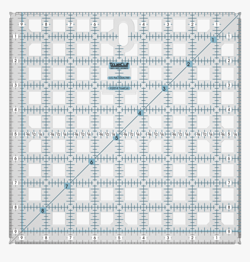 Transparent Png Ruler - Clear Square Plastic Ruler, Png Download ...