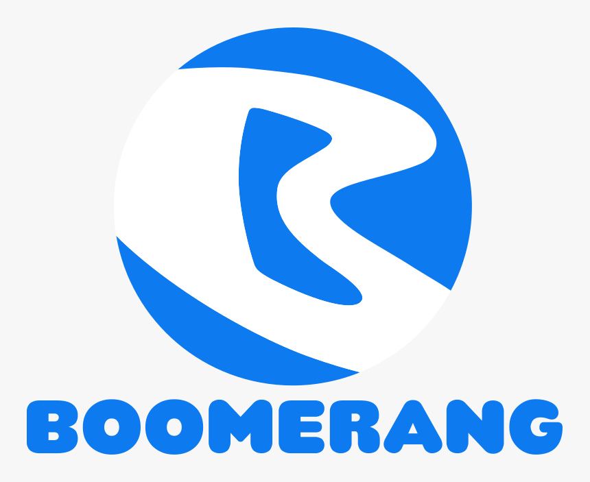 Boomerang Logo Blue Boomerang Logo, HD Png Download , Transparent Png