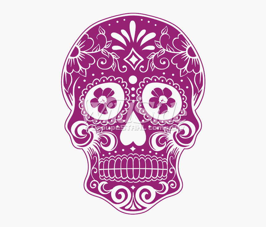 Dia De Los Muertos Skull Png - Day Of The Dead P, Transparent Png