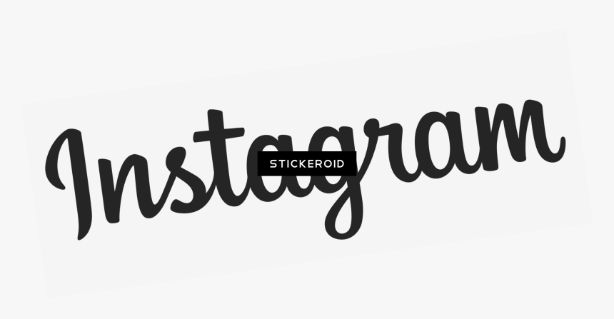 Instagram Png White Writing , Png Download - Calligraphy, Transparent Png