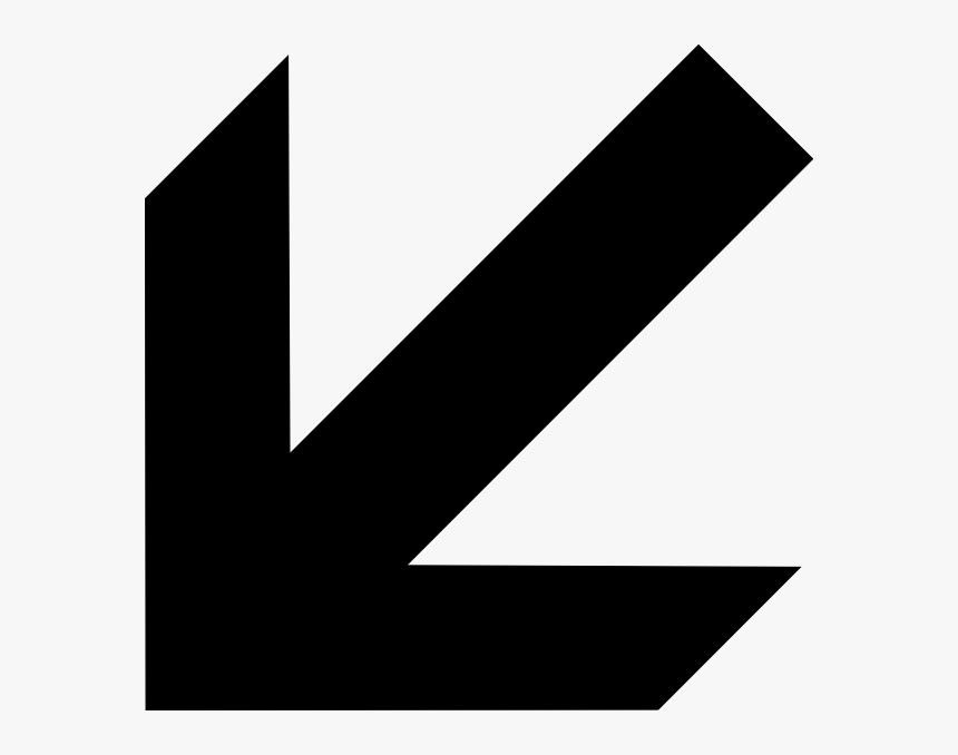 Transparent Arrow - Arrow Down Left Png, Png Download