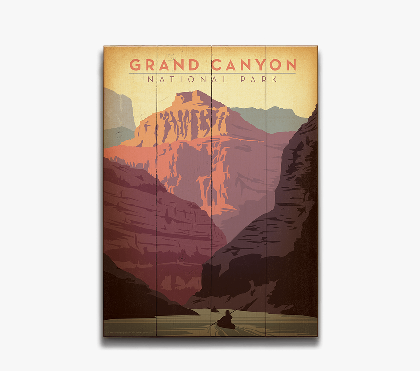 Vintage Grand Canyon National Park Poster, HD Png Download