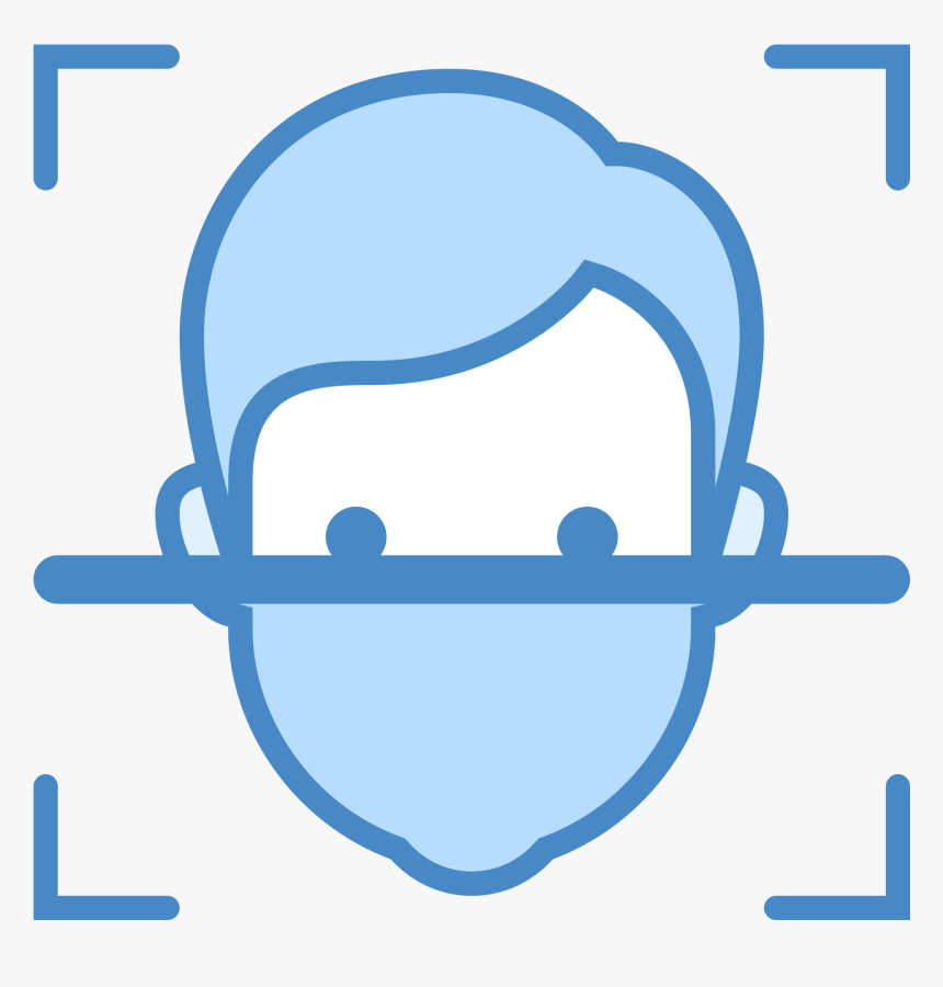 Facial Recognition Icon - Transparent Face Recognition Icon, HD Png Download