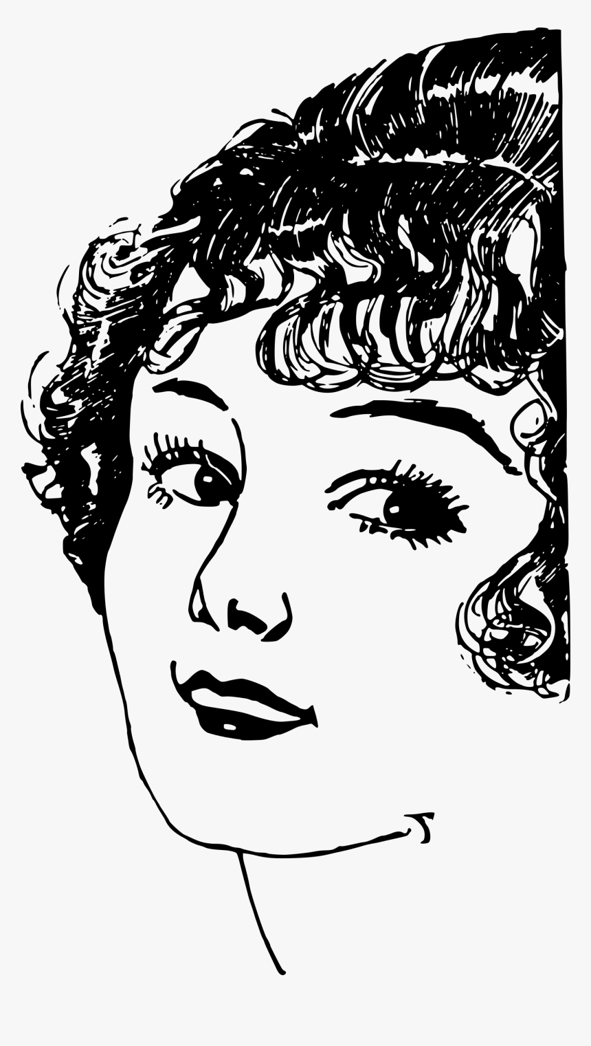 Pretty Lady S Face Clip Arts - Illustration, HD Png Download