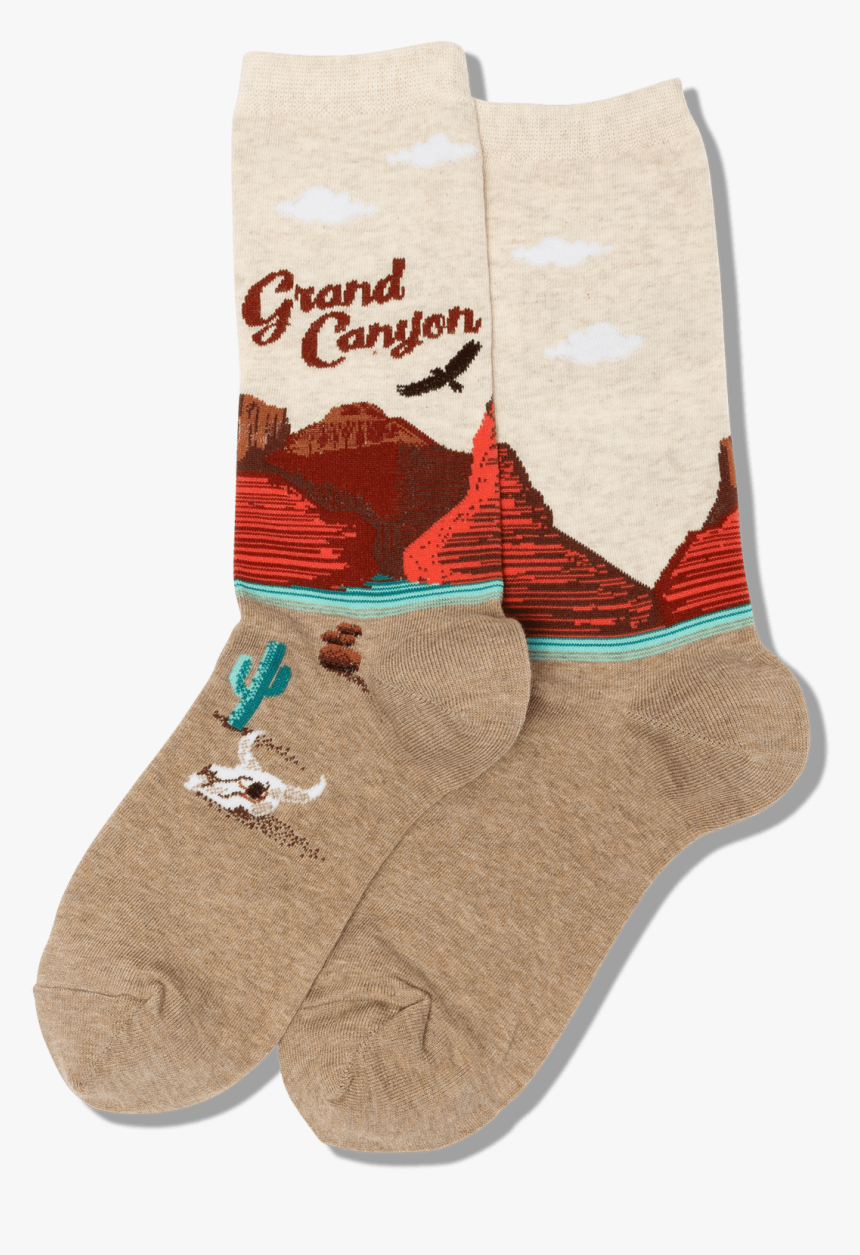 Women S Grand Canyon Crew Socks 
 Class Slick Lazy - Sock, HD Png Download