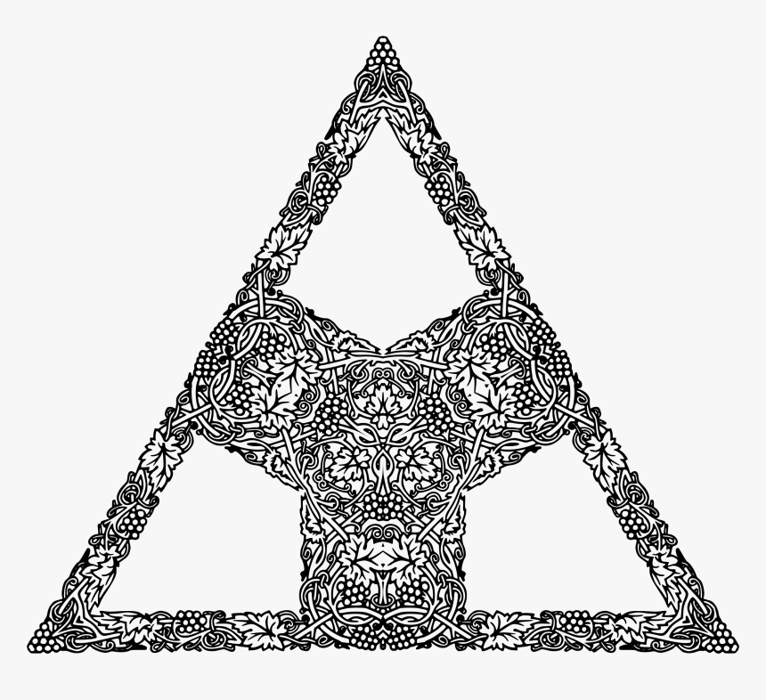 Grapevine Frame Extrapolated 4 Clip Arts - Triangle, HD Png Download