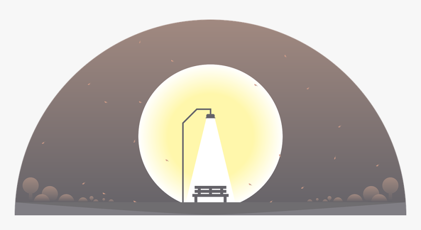 Chair, Lamp, Alone, Moon - Arch, HD Png Download