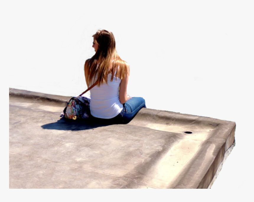 #freetoedit #girl #sitting #alone #remixit - Girl Sitting Alone Png, Transparent Png