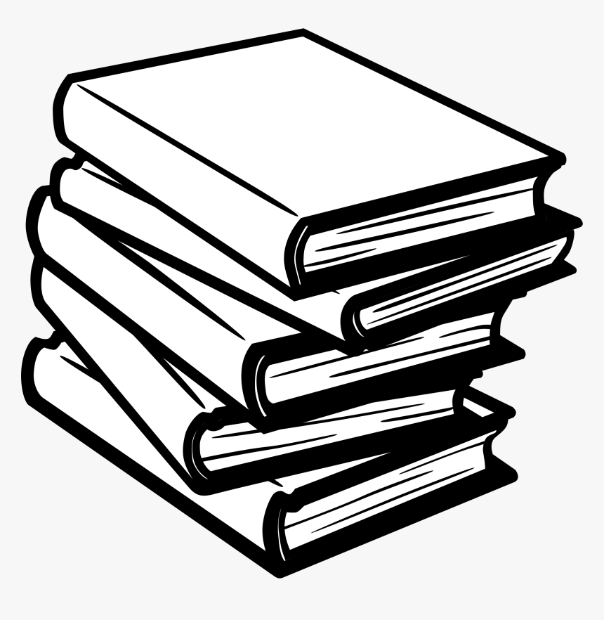 Reading A Book Lineart Free, HD Png Download