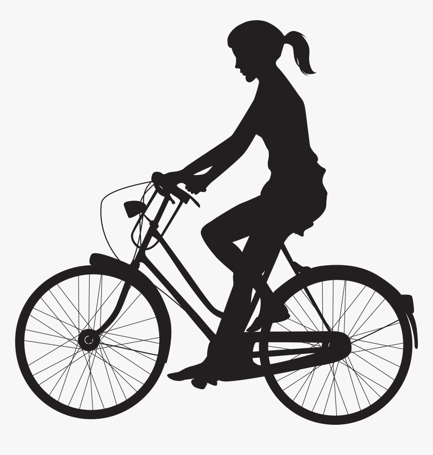 Cyclist Silhouette At Getdrawings, HD Png Download