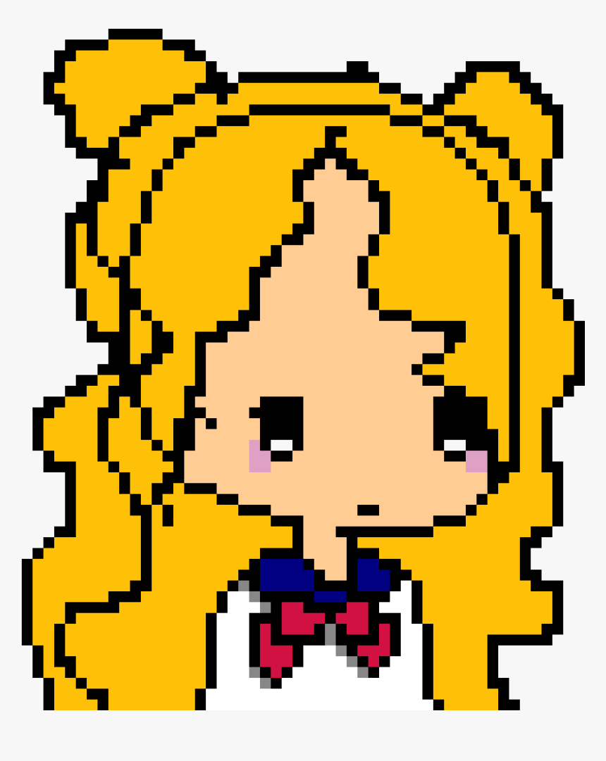 Me As A Yandere If I Also Had Blonde Hair Clipart , - Pixel Art Base Character, HD Png Download