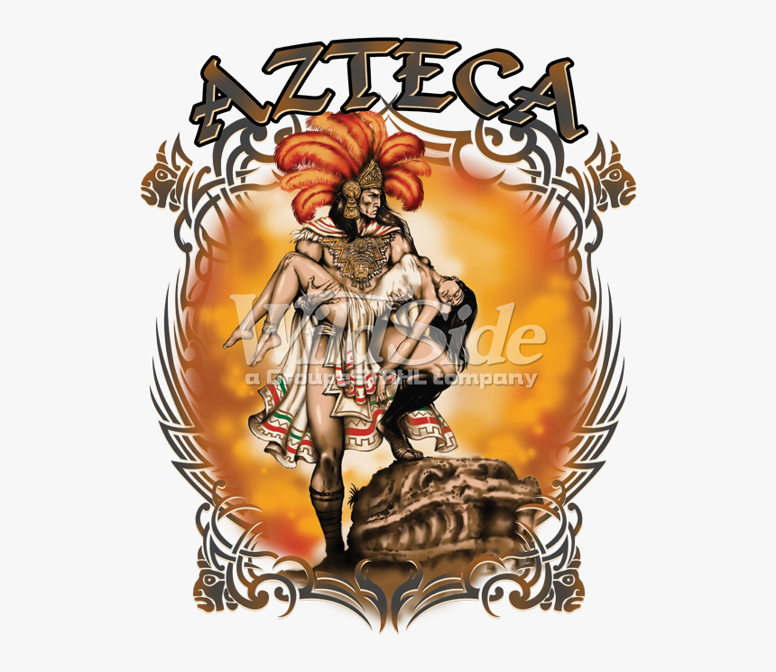 Aztec Warrior Carrying Woman - Poster, HD Png Download