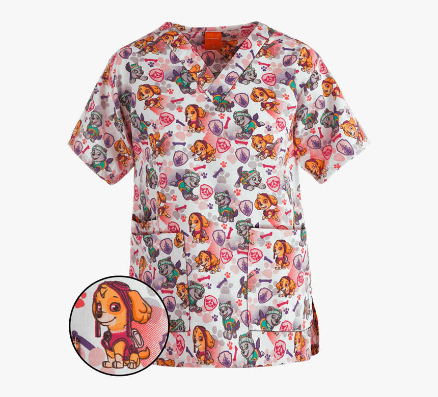 Paw Patrol Scrub Top, HD Png Download