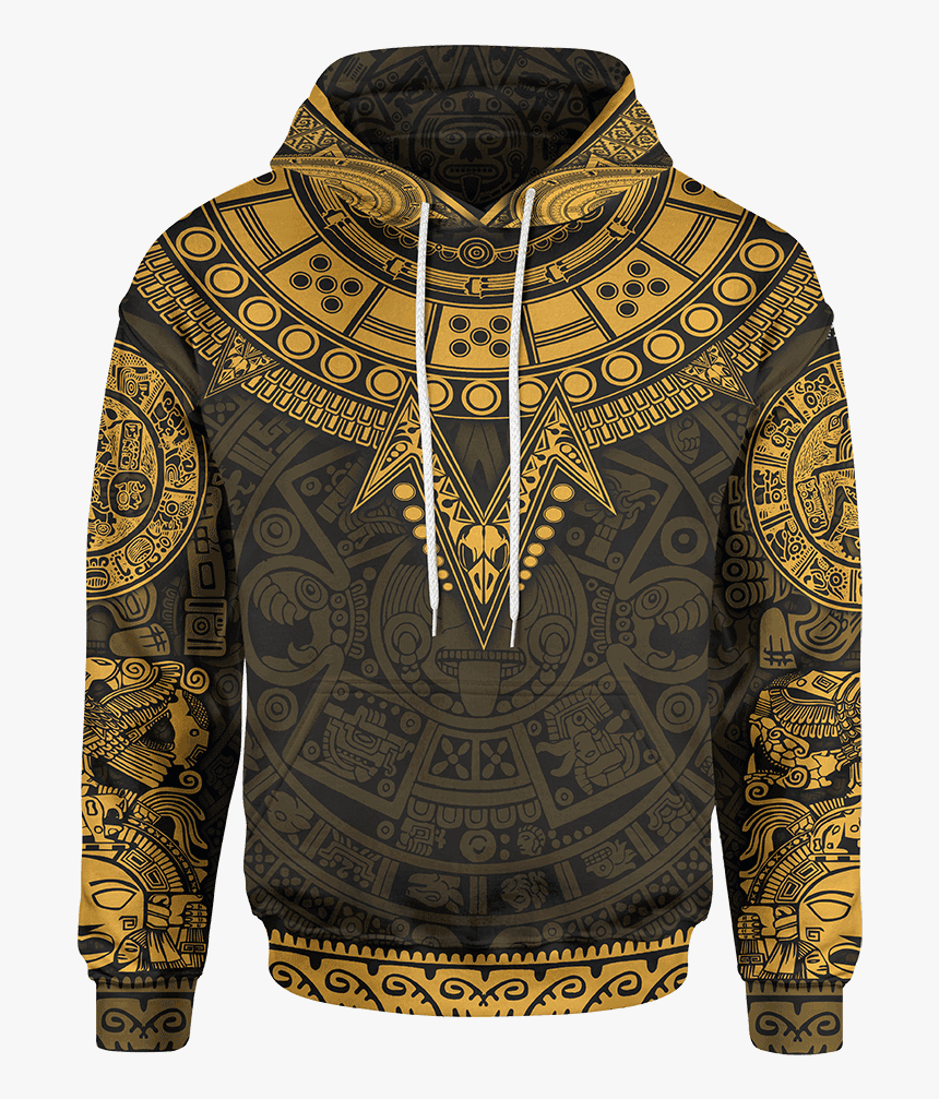Hoodie S / Yellow The Eagle Warrior Unisex Hoodie Mayans - Aztec Eagle Warrior Hoodie, HD Png Download