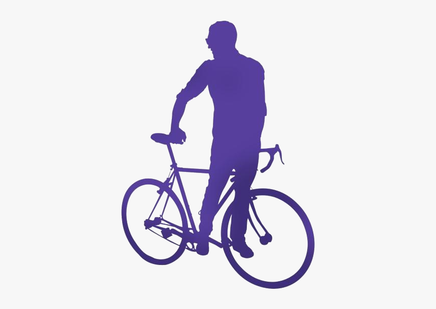 Biker Guy Png Transparent Images - Hybrid Bicycle, Png Download