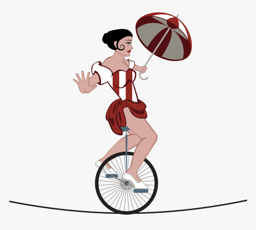 Ride A Unicycle Clip Art, HD Png Download