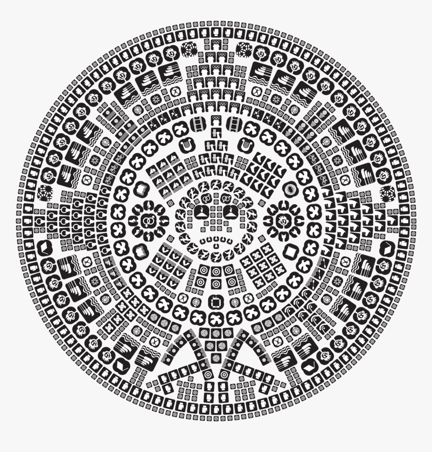 Transparent Simple Doily Clipart - Aztec Symbol Transparent Background, HD Png Download