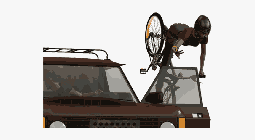 Cyclist Getting Car Doored Is Common And Sometimes - Bikers Getting Doored, HD Png Download