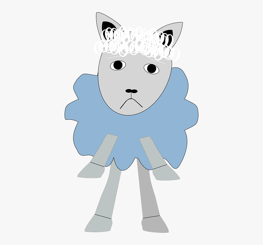 Sheep, Lamb, Emoji, Sad, Suspicious, Worried, Wool - Sau Med Rosa Nese, HD Png Download