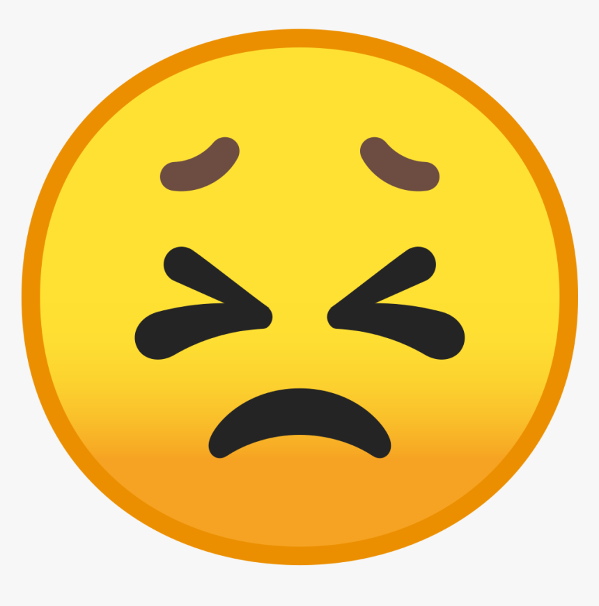 Persevering Face Icon - 😣 😣 😣 Meaning, HD Png Download