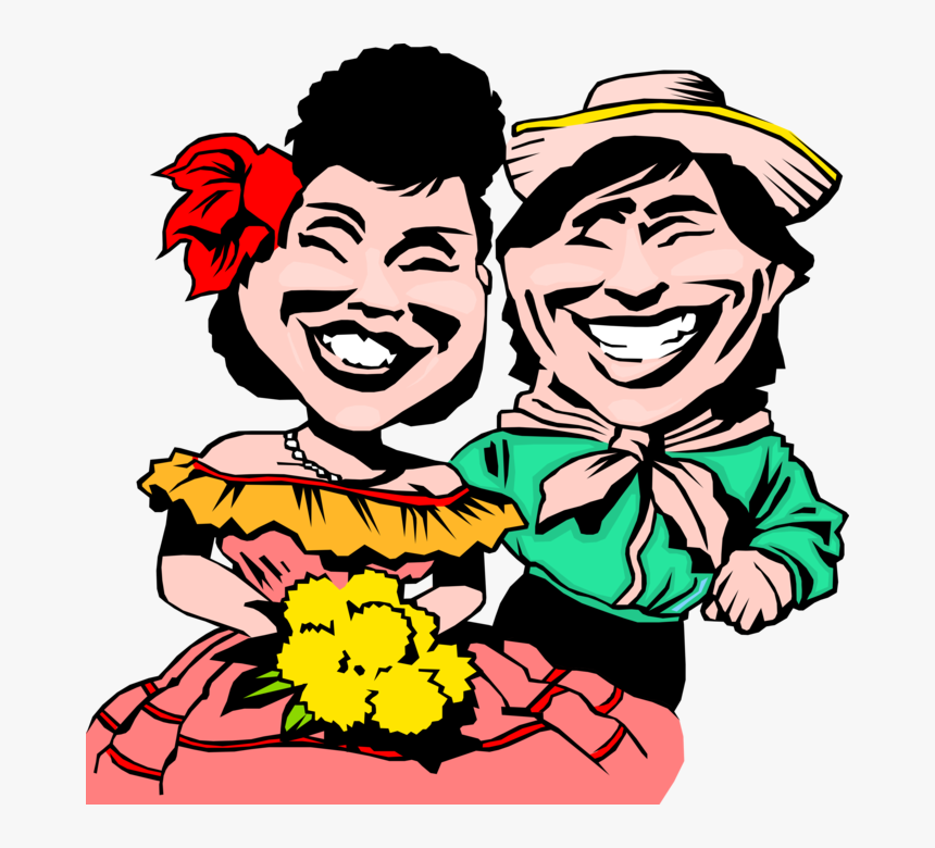 Vector Illustration Of Southern American Indigenous - Cartoon, HD Png Download