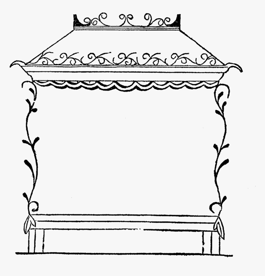Transparent Decorative Frame Png - Bench, Png Download