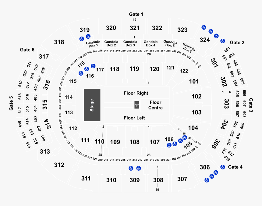 Scotiabank Arena Seating Chart Kiss, HD Png Download