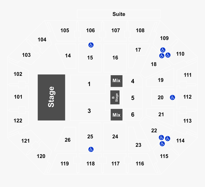 Mohegan Sun Arena Seating Chart, HD Png Download