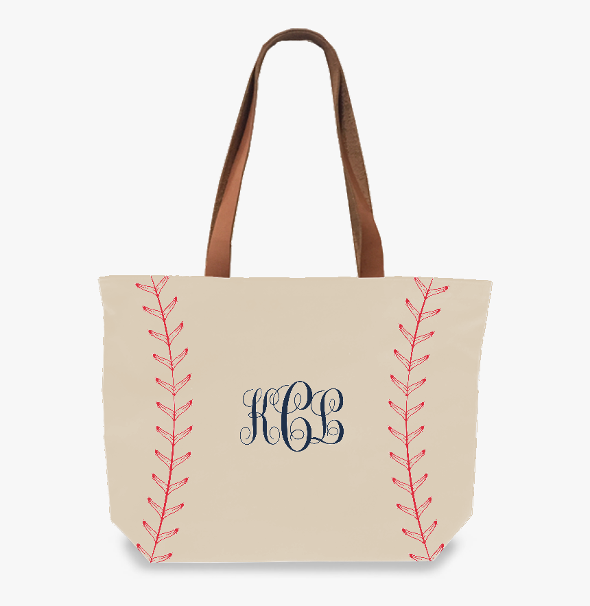 Baseball Stitch Monogram Tote - Tote Bag, HD Png Download