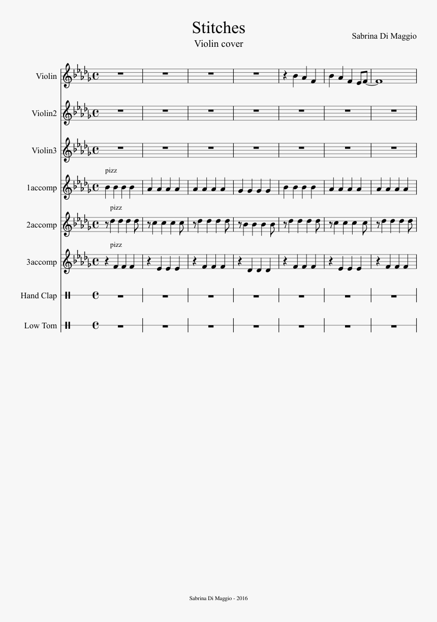Stitches Piano Notes Chorus, HD Png Download