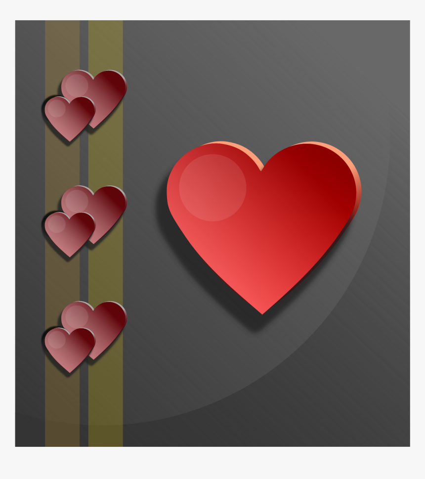 Red Hearts Clip Arts - Heart, HD Png Download