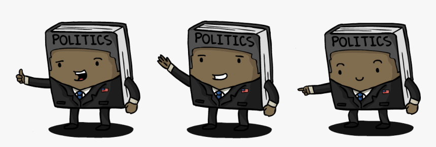 Cartoon Politics Textbooks, HD Png Download