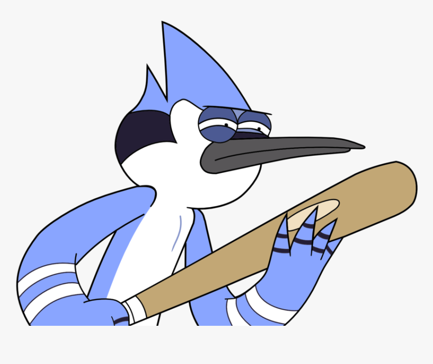 Mordecai With A Bat By Kol98-d4xopyr - Regular Show Mordecai With A Bat, HD Png Download