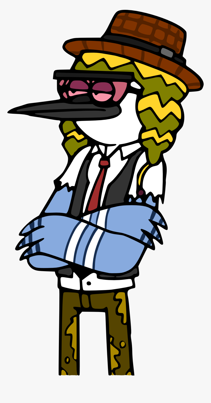 I Made This High-res Picture Of Cool Mordecai While - Cool Mordecai And Rigby, HD Png Download